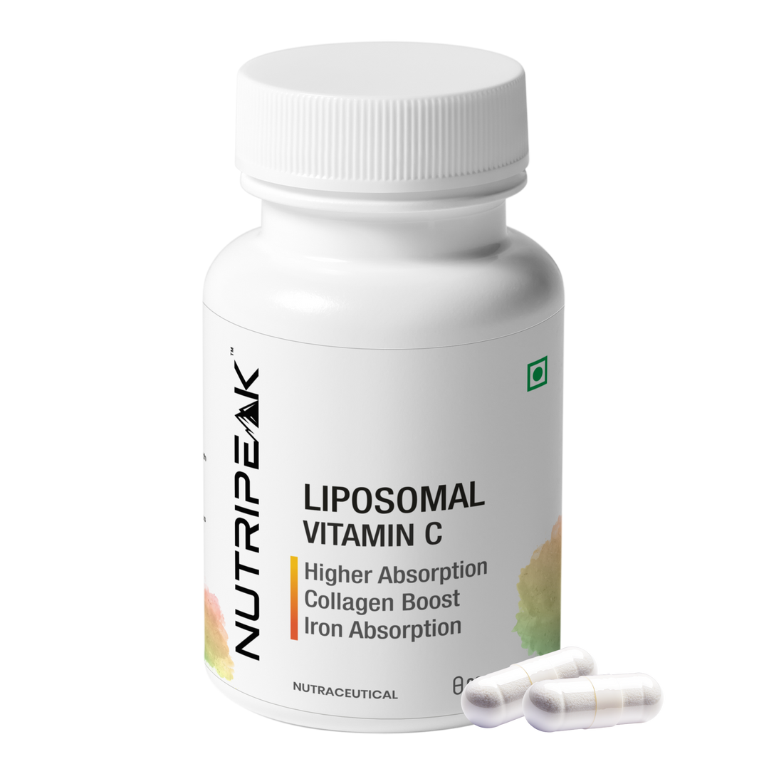 Liposomal Vitamin C Capsules — Higher Absorption Immune & Collagen Support | 60 Veg Capsules
