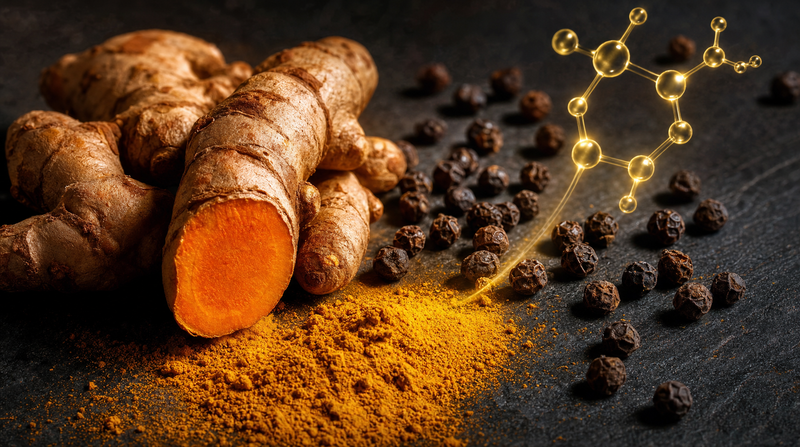 Curcumin with Piperine: The Absorption Stack Explained