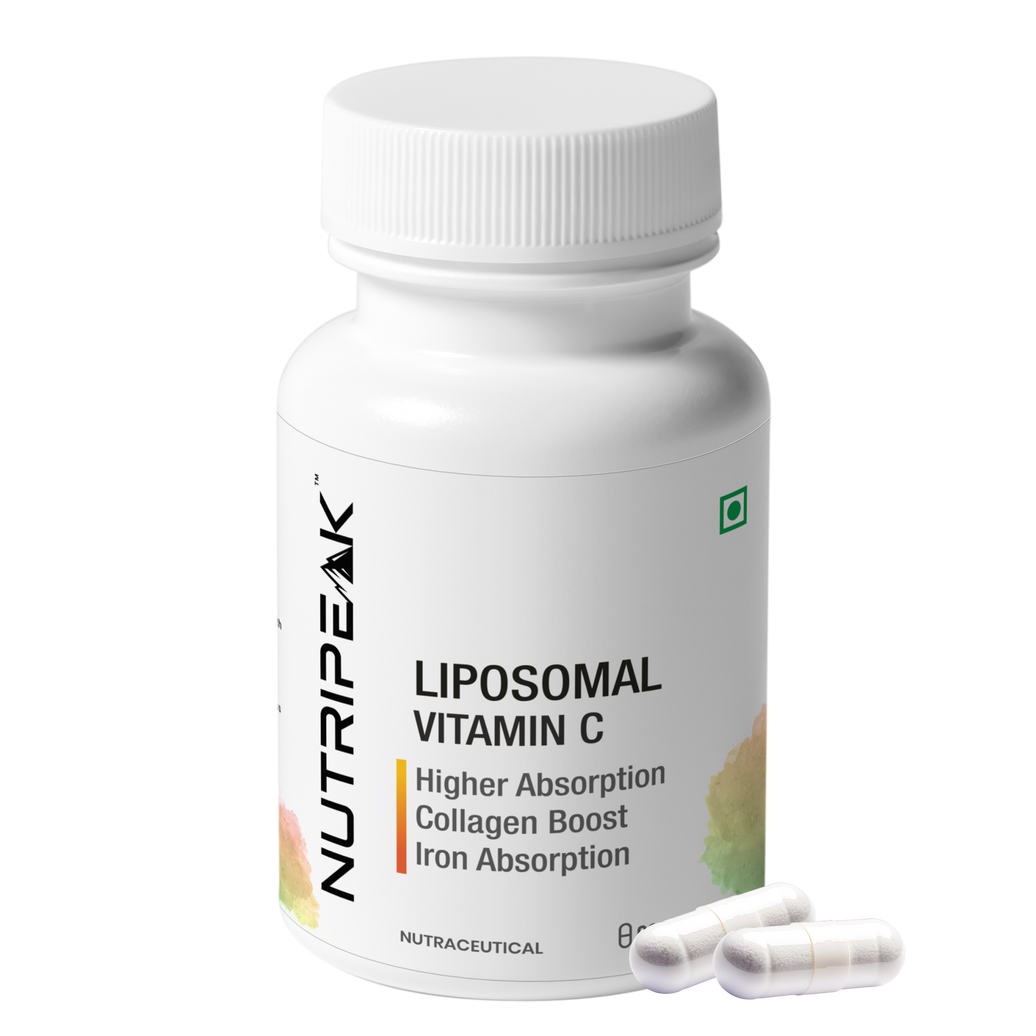 Liposomal Vitamin C Capsules — Higher Absorption Immune & Collagen Support | 60 Veg Capsules