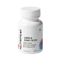 Liver & Kidney Detox Capsules — Milk Thistle NAC & CoQ10 | 60 Veg Capsules