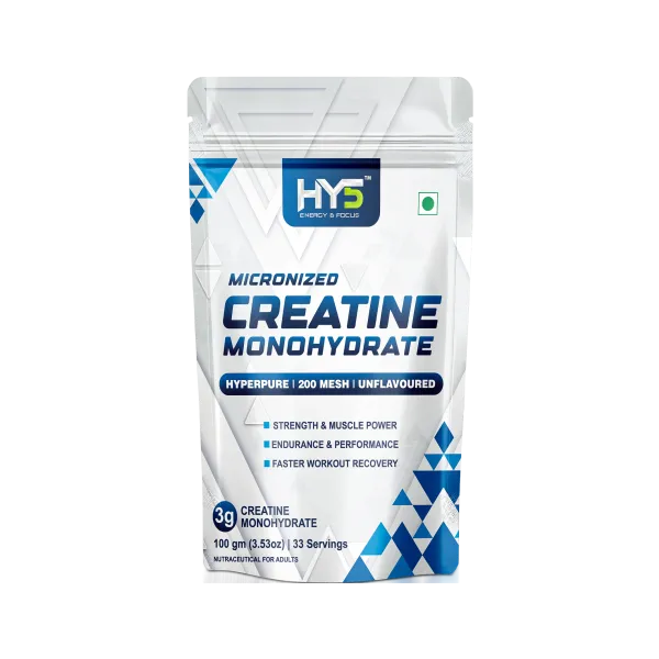 HY5 Micronized Creatine Monohydrate — 200 Mesh Hyperpure | 100g | 33 Servings