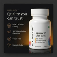 Advanced Liver Detox Capsules — Milk Thistle, NAC & CoQ10 | 60 Veg Capsules