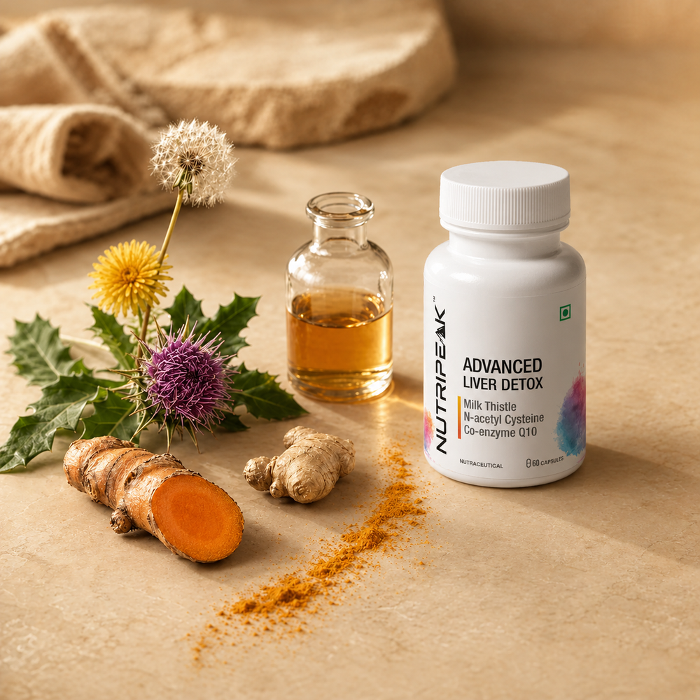 Advanced Liver Detox Capsules — Milk Thistle, NAC & CoQ10 | 60 Veg Capsules