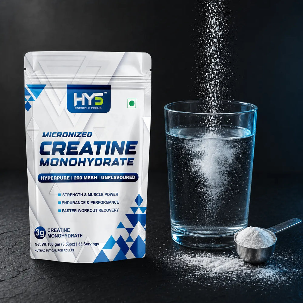 HY5 Micronized Creatine Monohydrate — 200 Mesh Hyperpure | 100g | 33 Servings