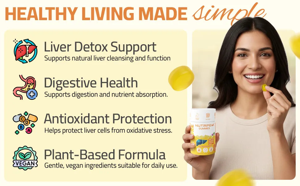LIVPURE Gummies — Milk Thistle Dandelion & Artichoke | Natural Liver Support | 30 Gummies