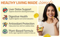LIVPURE Gummies — Milk Thistle Dandelion & Artichoke | Natural Liver Support | 30 Gummies