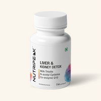 Liver & Kidney Detox Capsules — Milk Thistle NAC & CoQ10 | 60 Veg Capsules